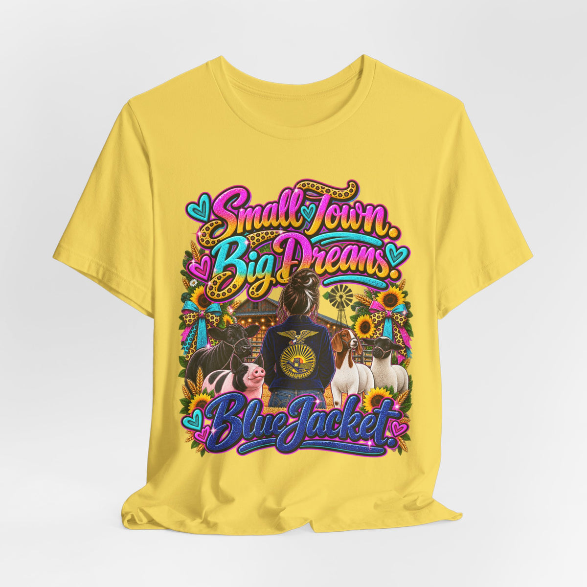 Small Town, Big Dreams, Blue Jacket T‑Shirt