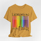 Rainbow Flair Pen School Staff Tee - Librarian With Flair