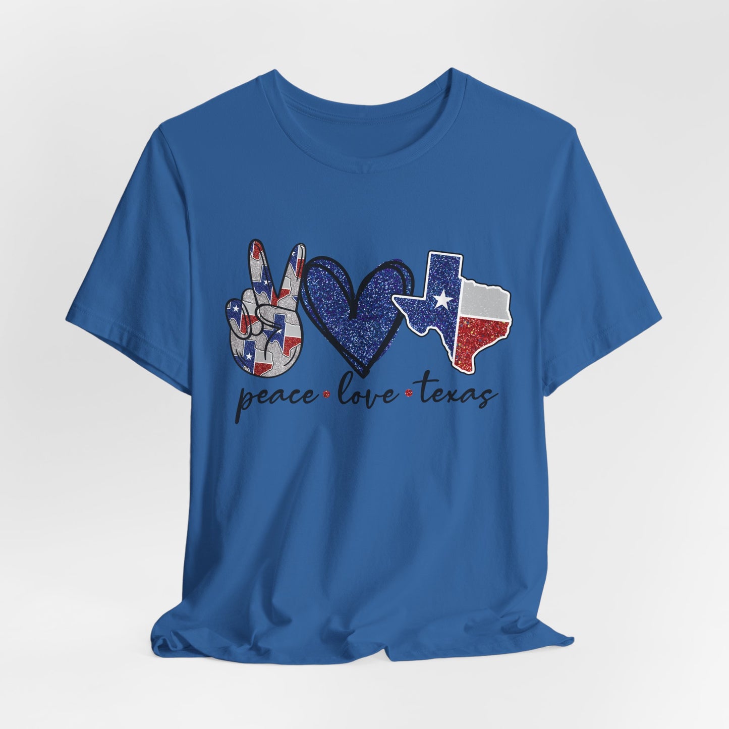 Peace Love Texas State Pride Graphic Tee