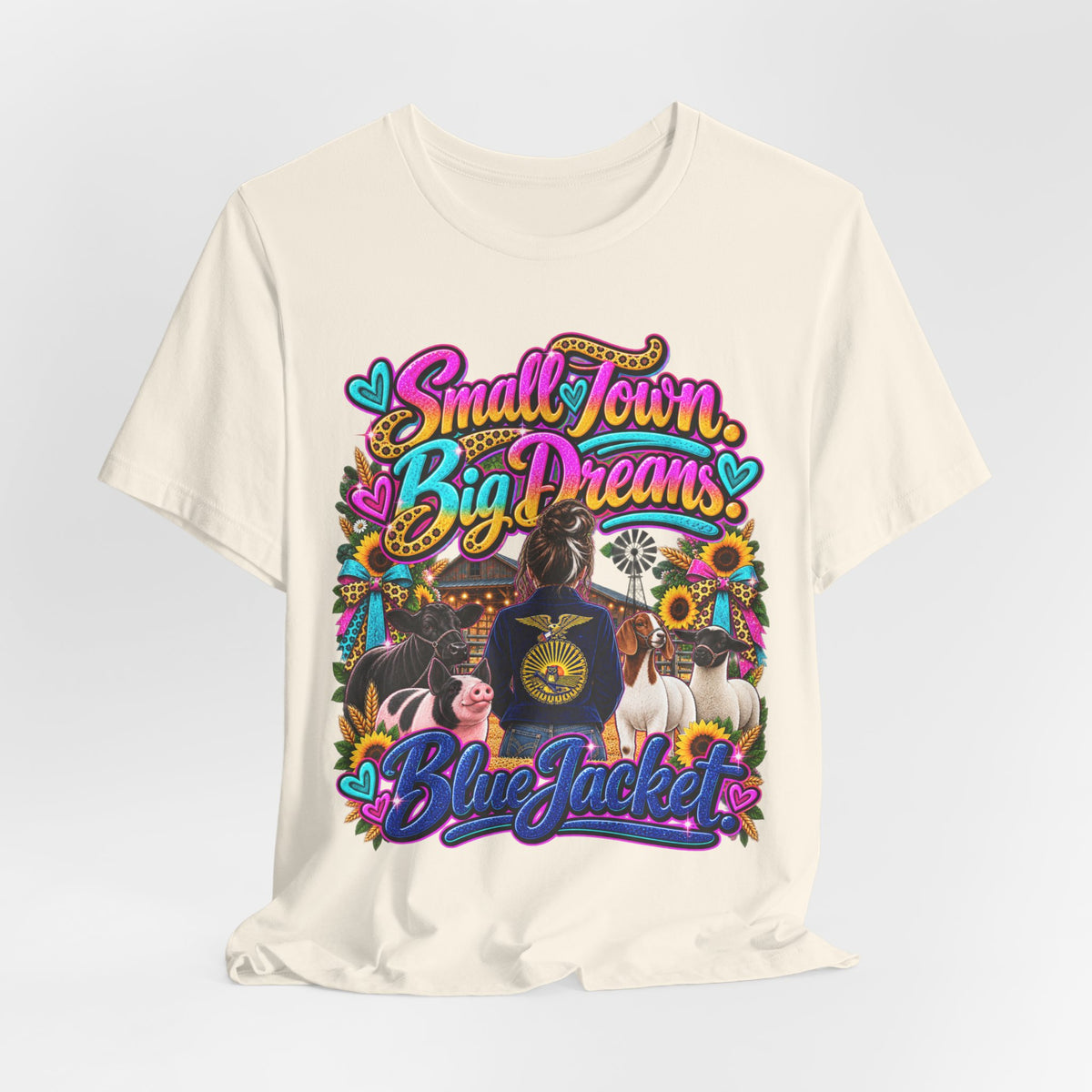 Small Town, Big Dreams, Blue Jacket T‑Shirt