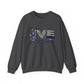 Peace Love Back the Blue Crewneck Sweatshirt