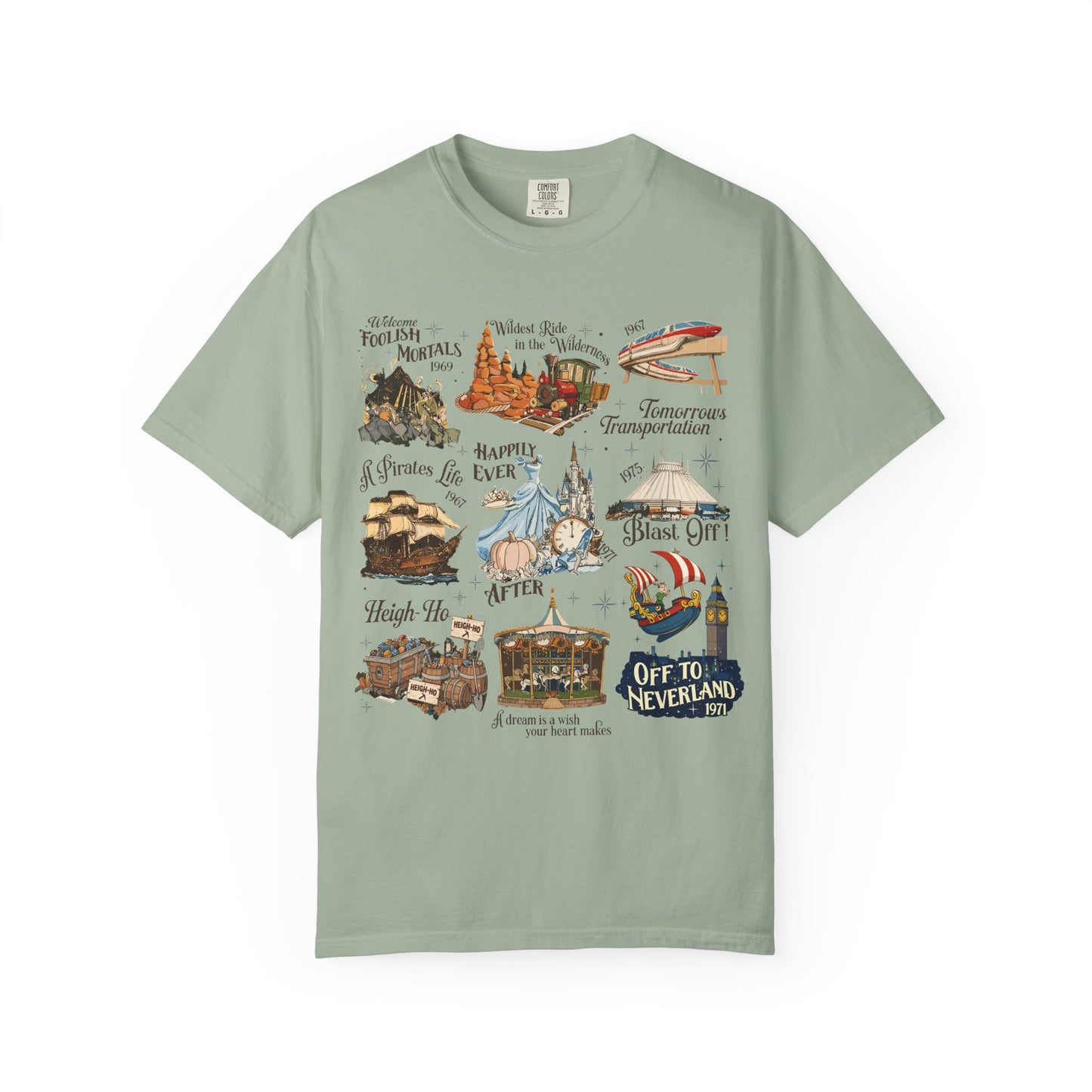 Theme Park Rides T-Shirt — Vintage Attraction Tee