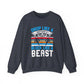 Drop Like a Butterfly, Block Like a Beast Hockey Crewneck Sweatshirt