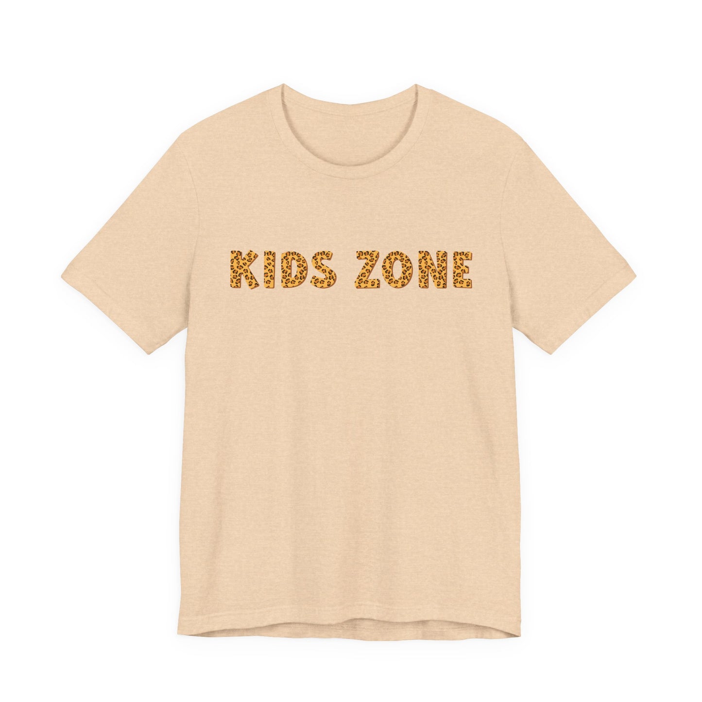 Kids Zone Daycare T-Shirt — Leopard Lettering