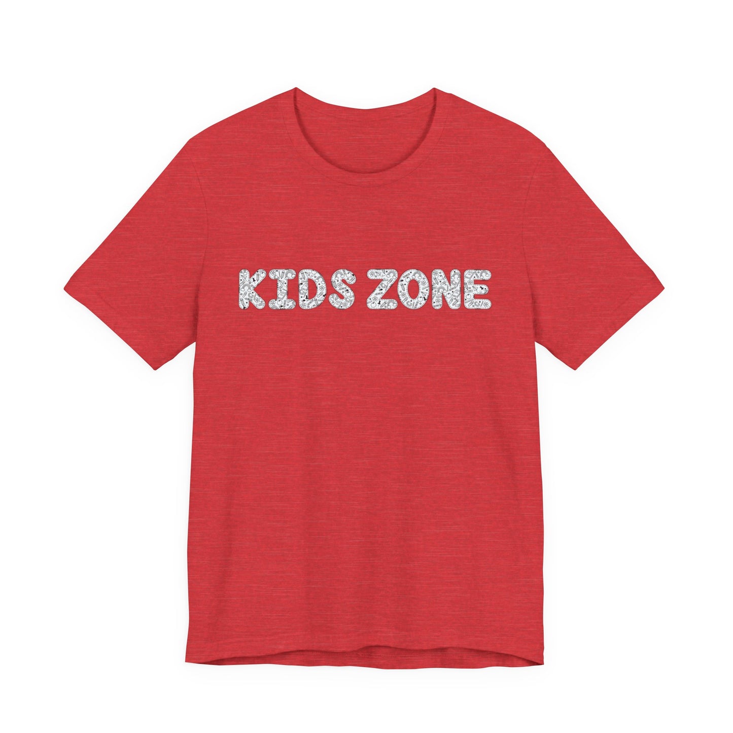 Kids Zone Daycare T-Shirt — School Doodles Lettering