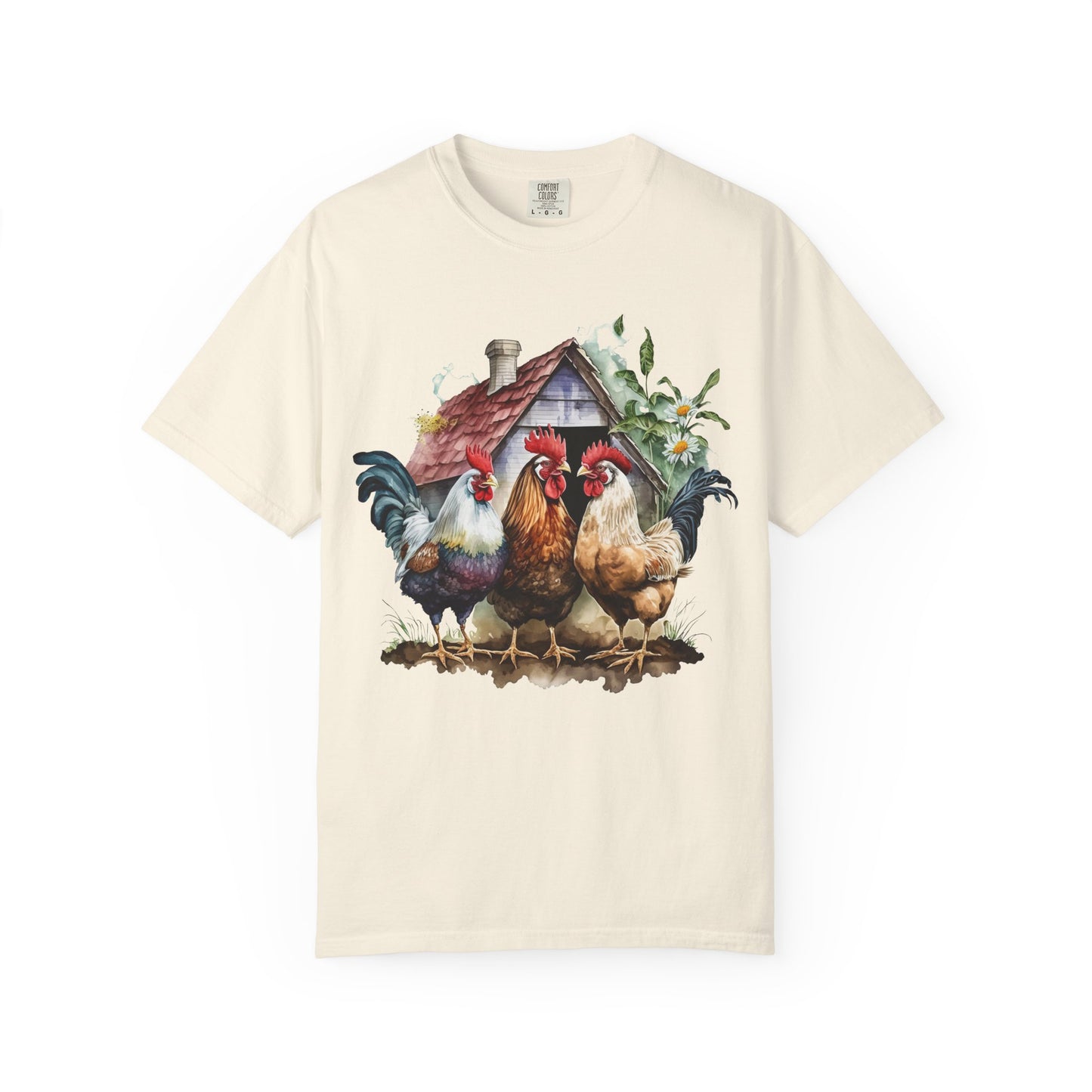 Rustic Rooster T-Shirt – Farmhouse Style Tee, Gift for Chicken Lovers, Casual Wear