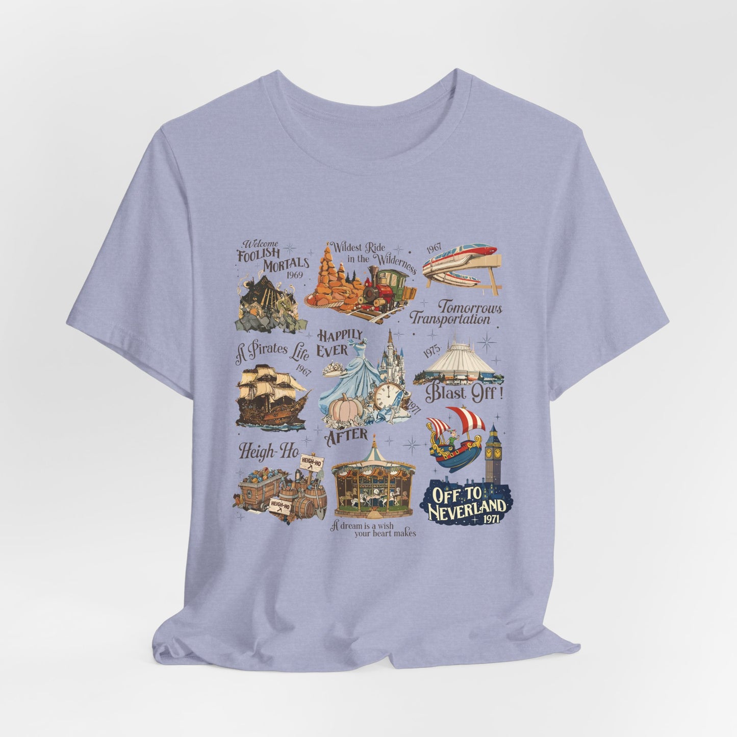 Theme Park Rides T-Shirt — Vintage Attraction Tee