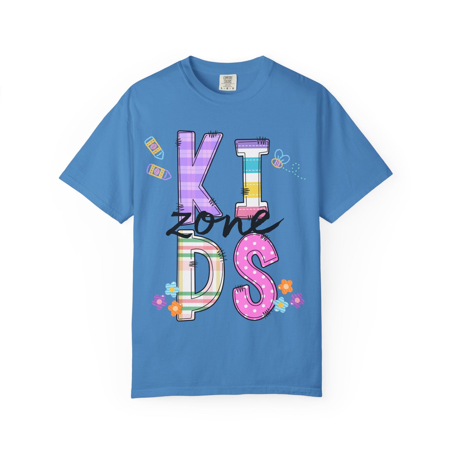 Kids Zone Daycare Comfort Colors Tee - Spring Pastels Stacked