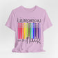 Rainbow Flair Pen School Staff Tee - Librarian With Flair