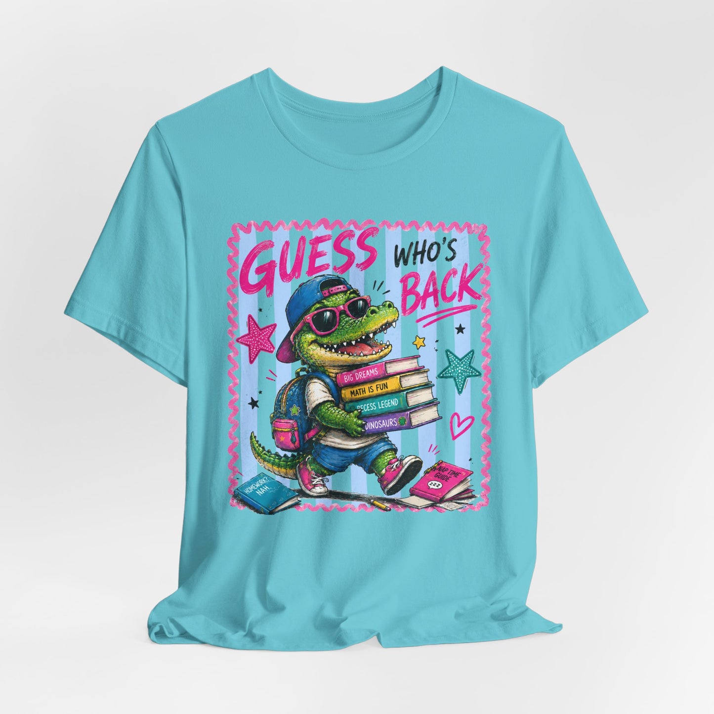Guess Who's Back / Back Again Back to School Crocodile Teacher Tee