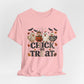Faux Quilted Halloween Chick or Treat T‑Shirt