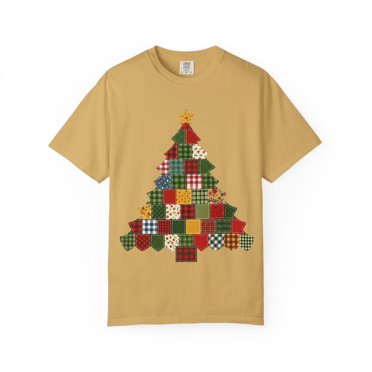 Christmas Patchwork Tree T-Shirt