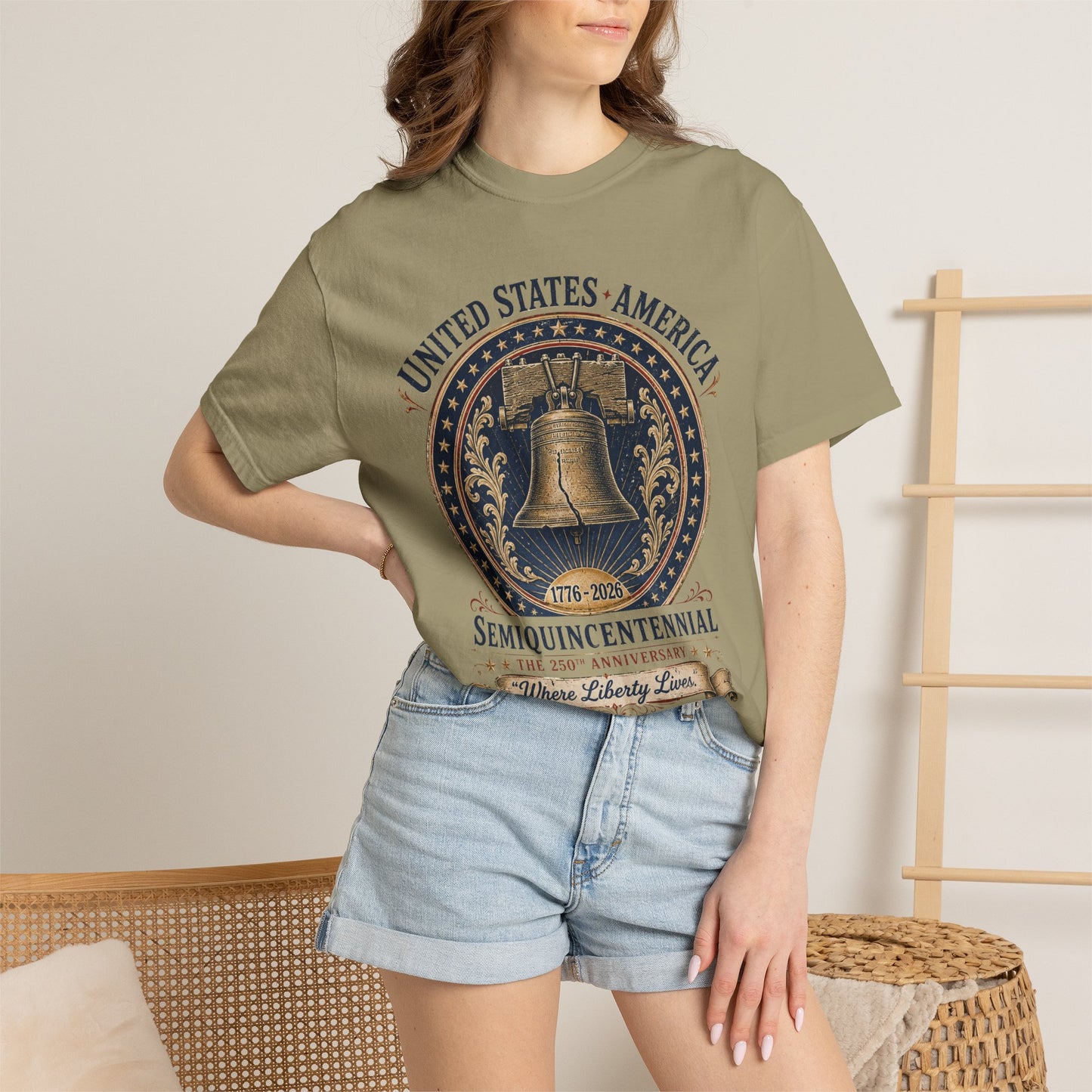 Semiquincentennial Liberty Bell T-Shirt — 250th USA Anniversary Tee