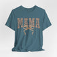 Mama Leopard Print Tee — Floral Bow Mother's Day Shirt