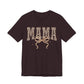 Mama Leopard Print Tee — Floral Bow Mother's Day Shirt
