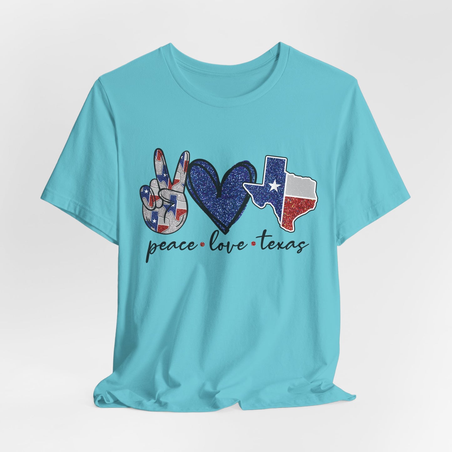 Peace Love Texas State Pride Graphic Tee