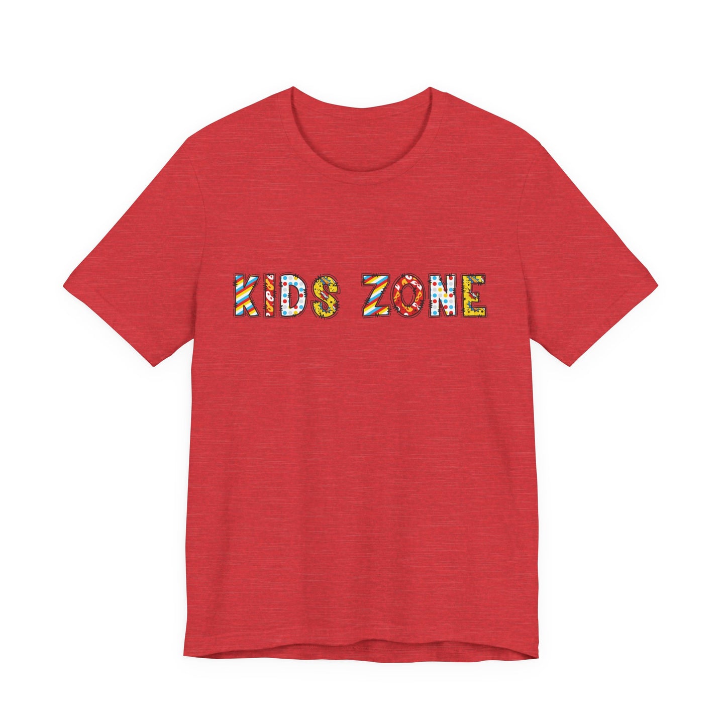 Kids Zone Daycare T-Shirt — Superhero Lettering