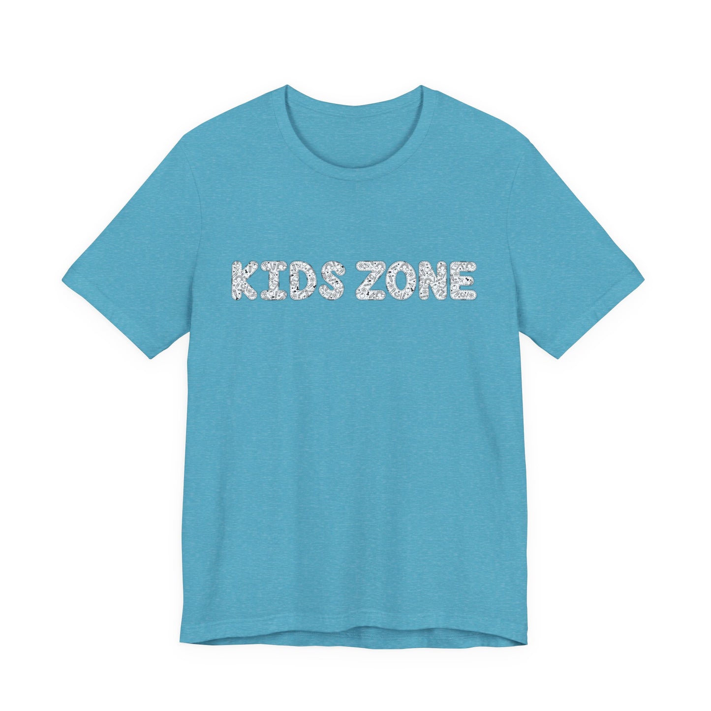 Kids Zone Daycare T-Shirt — School Doodles Lettering