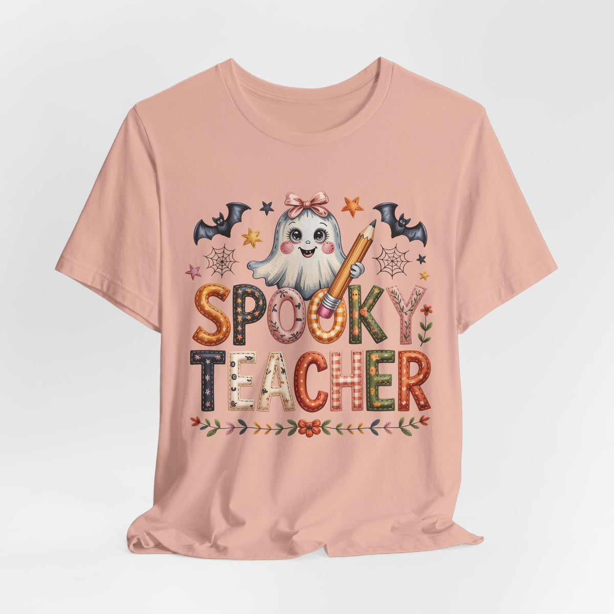 Patchwork Spooky Teacher Graphic Tee