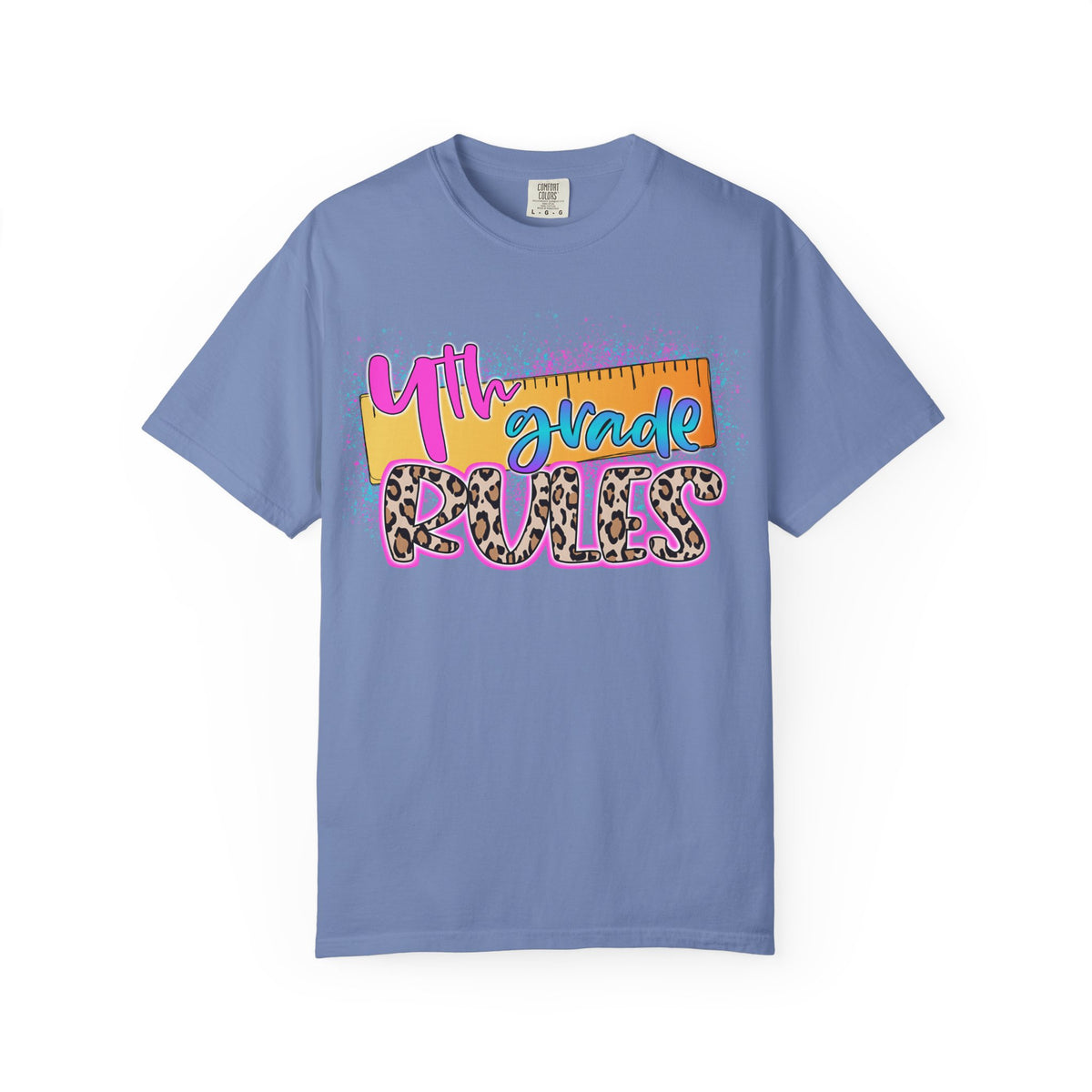Fourth Grade Rules T-Shirt, Fun Shirt, Unisex Garment-Dyed Tee, Back to School Top, Teacher Gift
