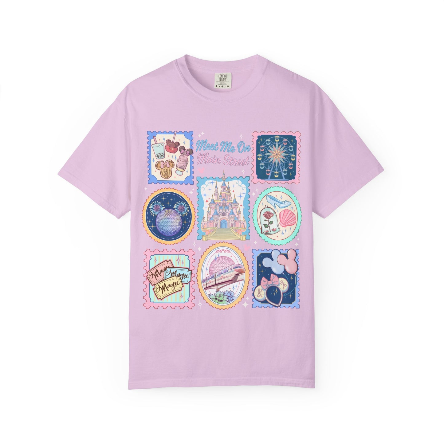 Theme Park Vintage Stamp Tee - Meet Me On Main Street