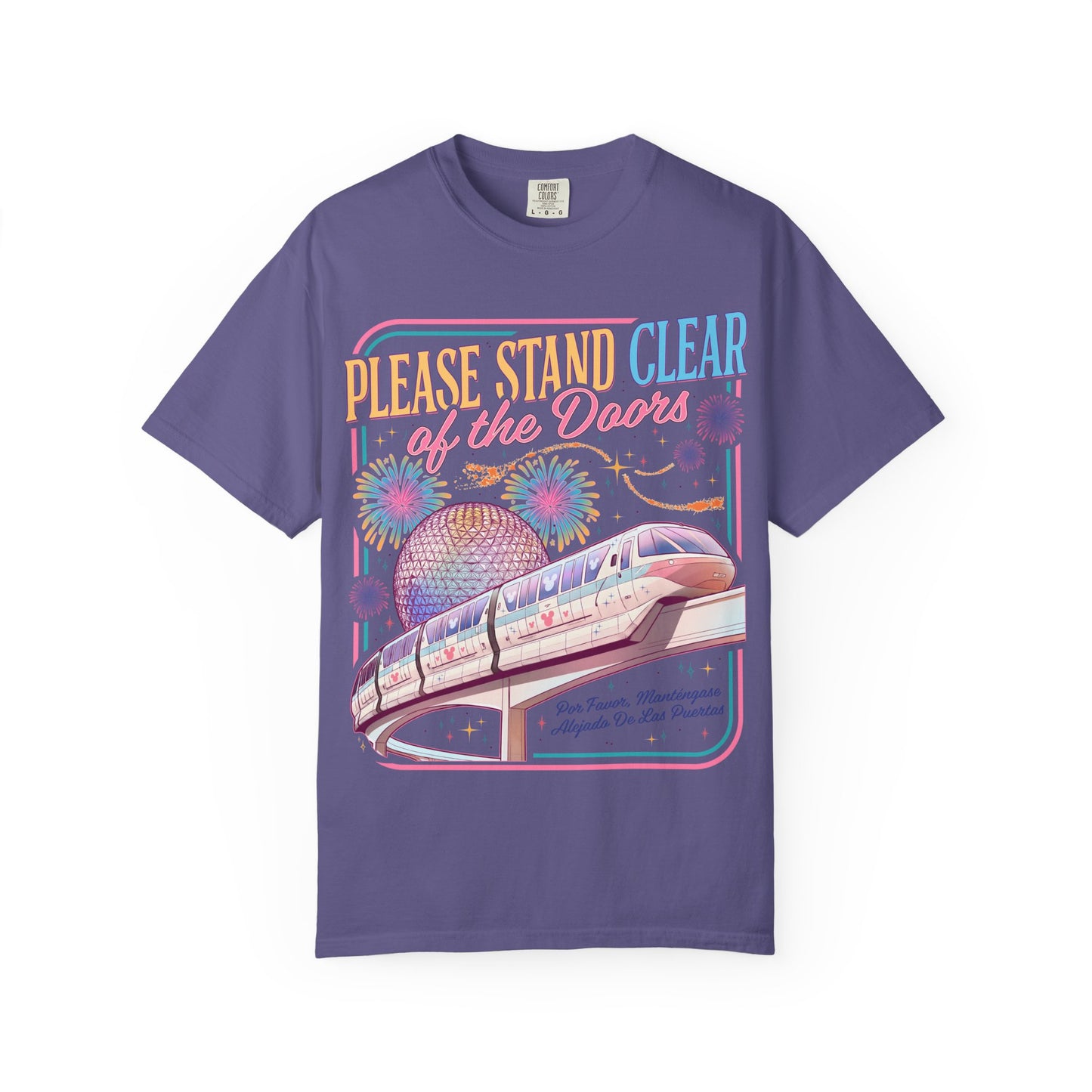 Please Stand Clear of the Doors Monorail T-Shirt — Retro Park Tee