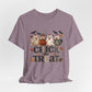 Faux Quilted Halloween Chick or Treat T‑Shirt