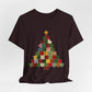 Faux Patchwork Christmas Tree Tee