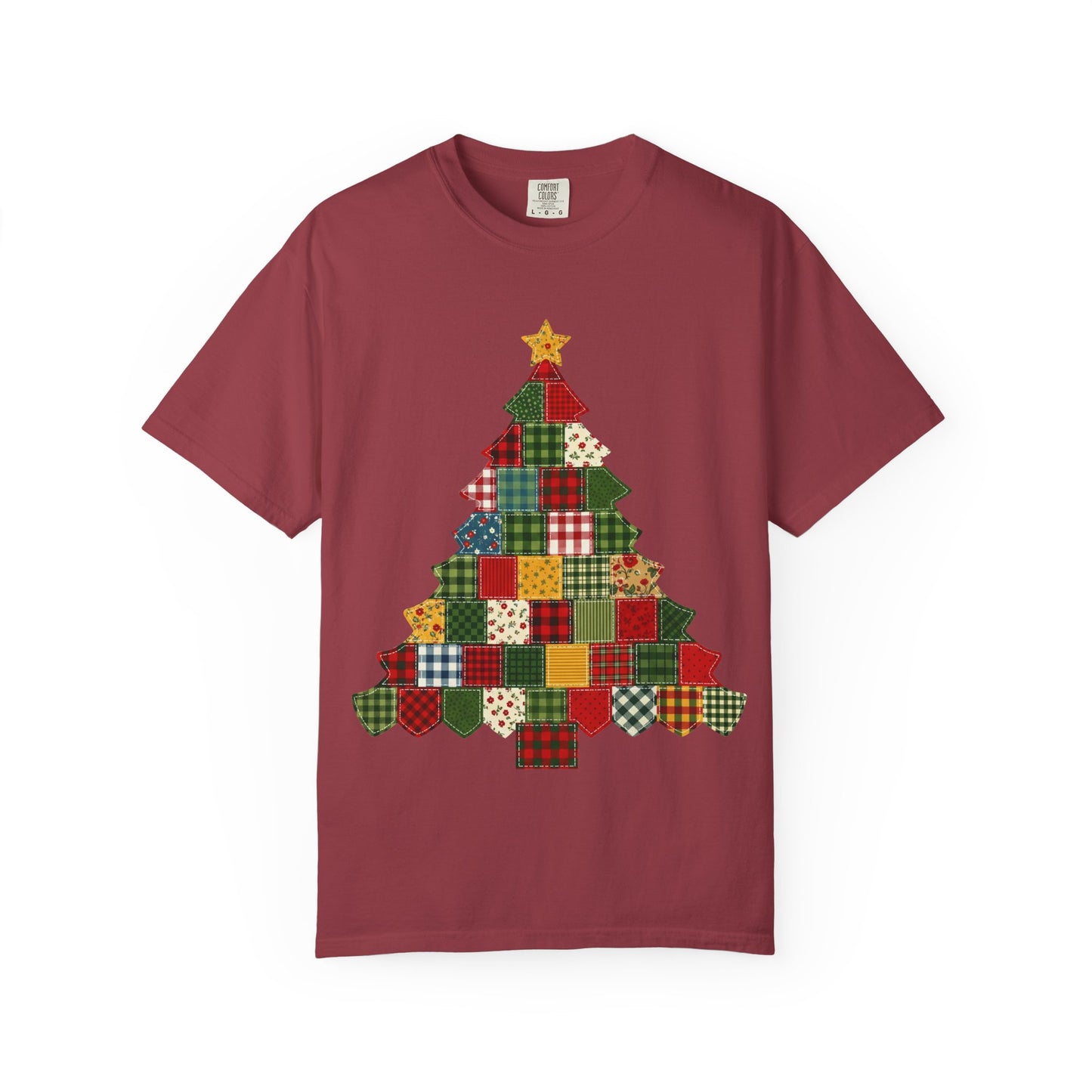 Christmas Patchwork Tree T-Shirt