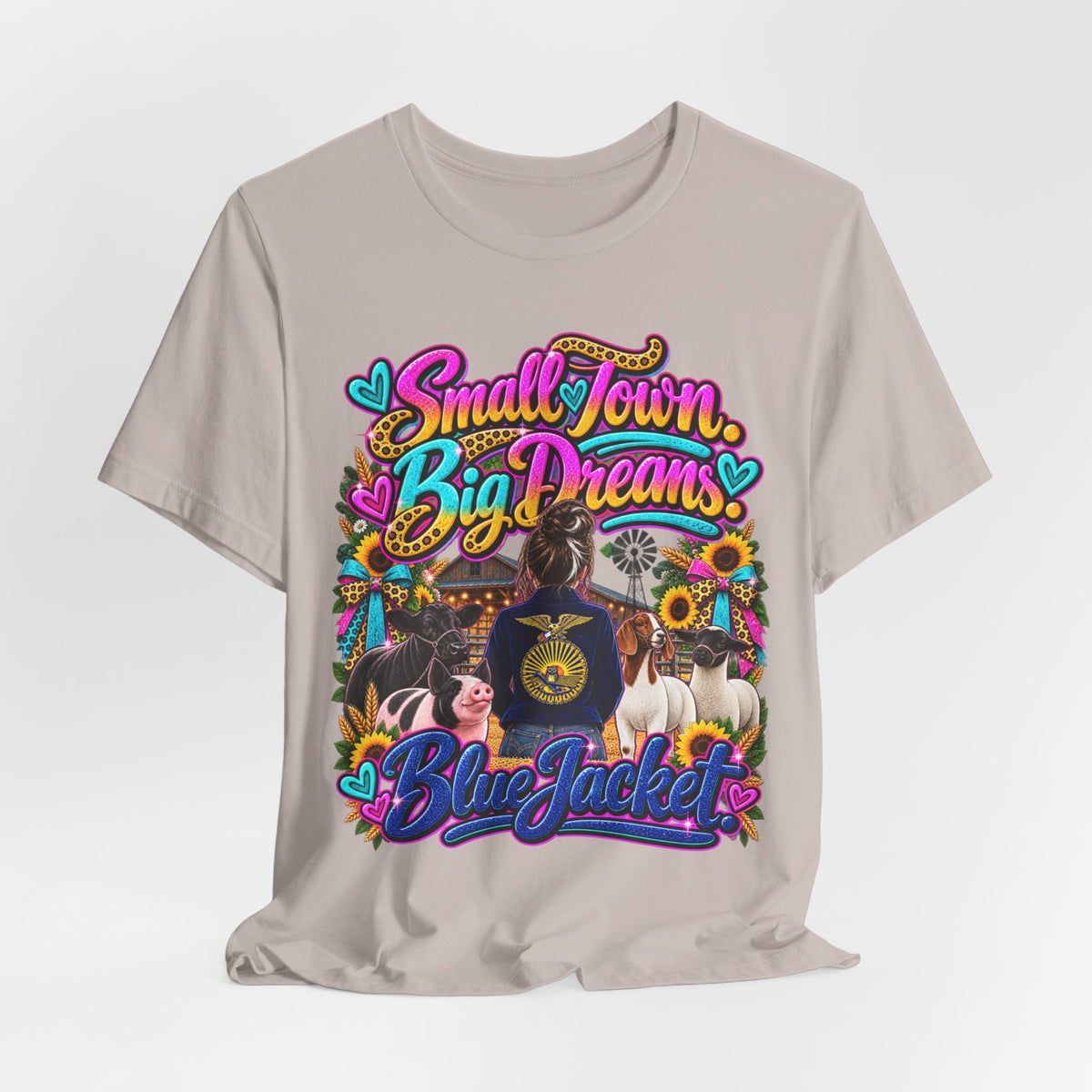 Small Town, Big Dreams, Blue Jacket T‑Shirt