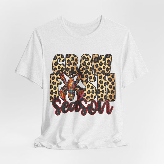 Leopard Print Crawfish Season - Graphic Tee