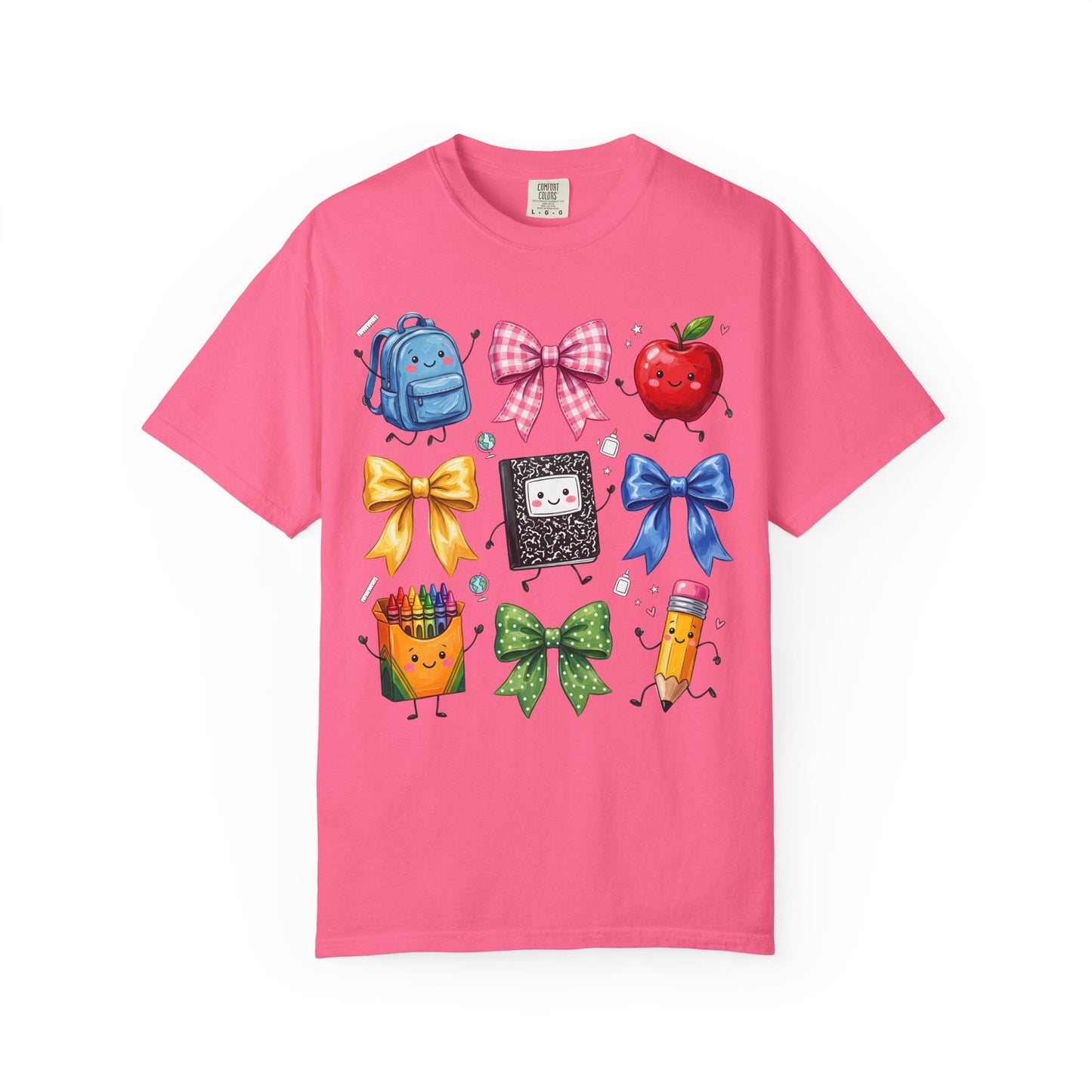 Back-to-School Cute School Supplies Doodles Graphic Tee