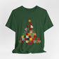 Faux Patchwork Christmas Tree Tee