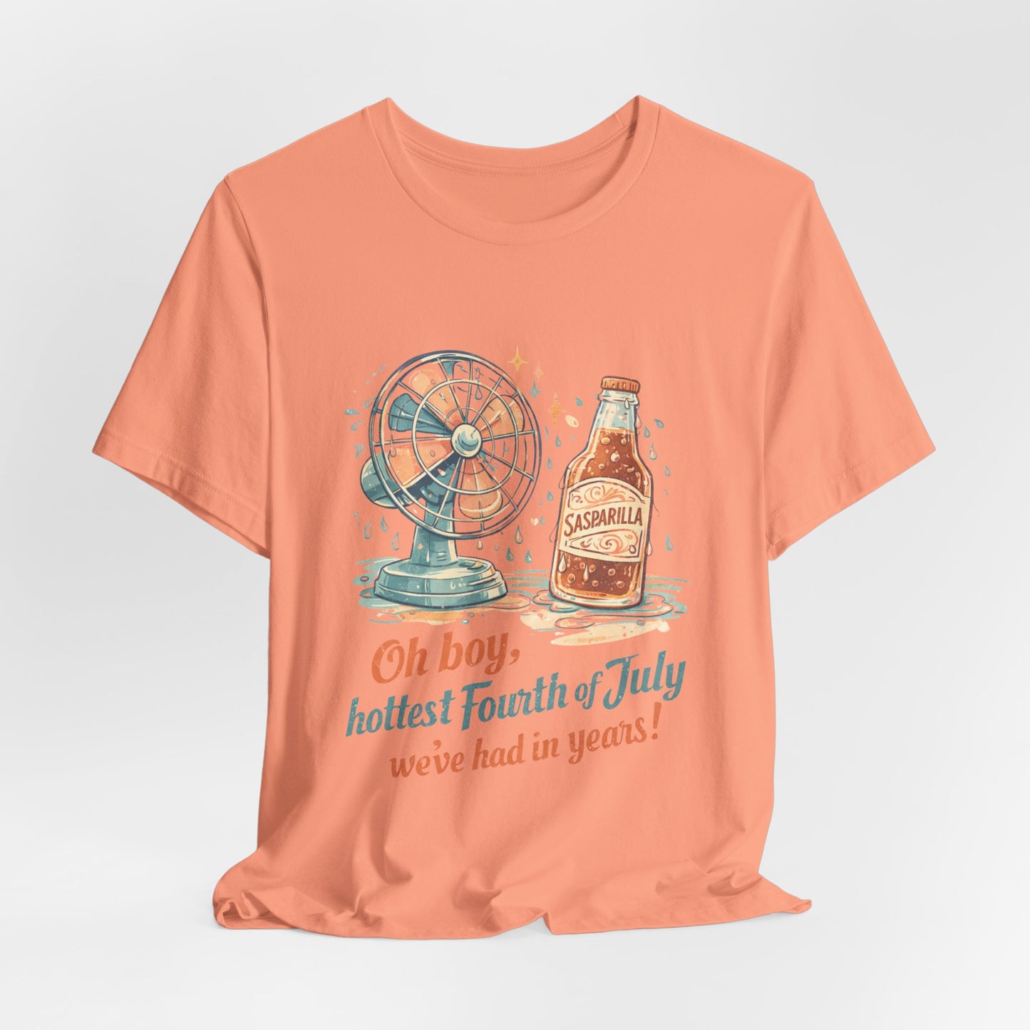 Progress Retro Tee — “Oh boy, hottest Fourth of July we’ve had in years!”