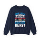 Drop Like a Butterfly, Block Like a Beast Hockey Crewneck Sweatshirt