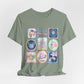 Meet Me On Main Street Cute Pastel Stamp Tee
