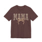 Mama Leopard Print Tee — Floral Bow Mother's Day Shirt