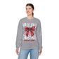 Holly Jolly Christmas Social Club Red Bow Christmas Crewneck Sweatshirt