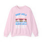 Drop Like a Butterfly, Block Like a Beast Hockey Crewneck Sweatshirt