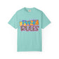 Pre-K Rules T-Shirt, Fun Preschool Shirt, Unisex Garment-Dyed Tee, Back to School Top, Teacher Gift
