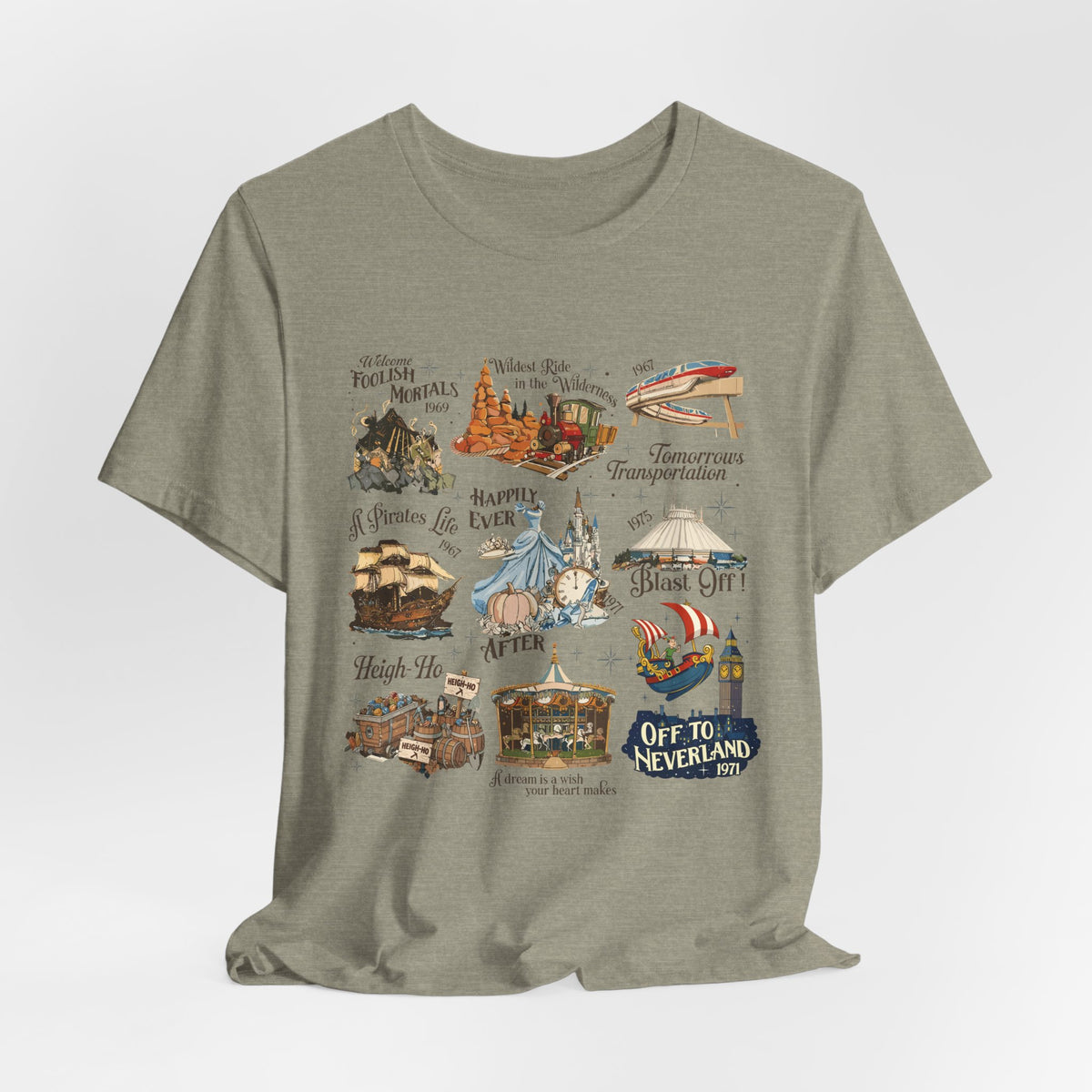 Theme Park Rides T-Shirt — Vintage Attraction Tee