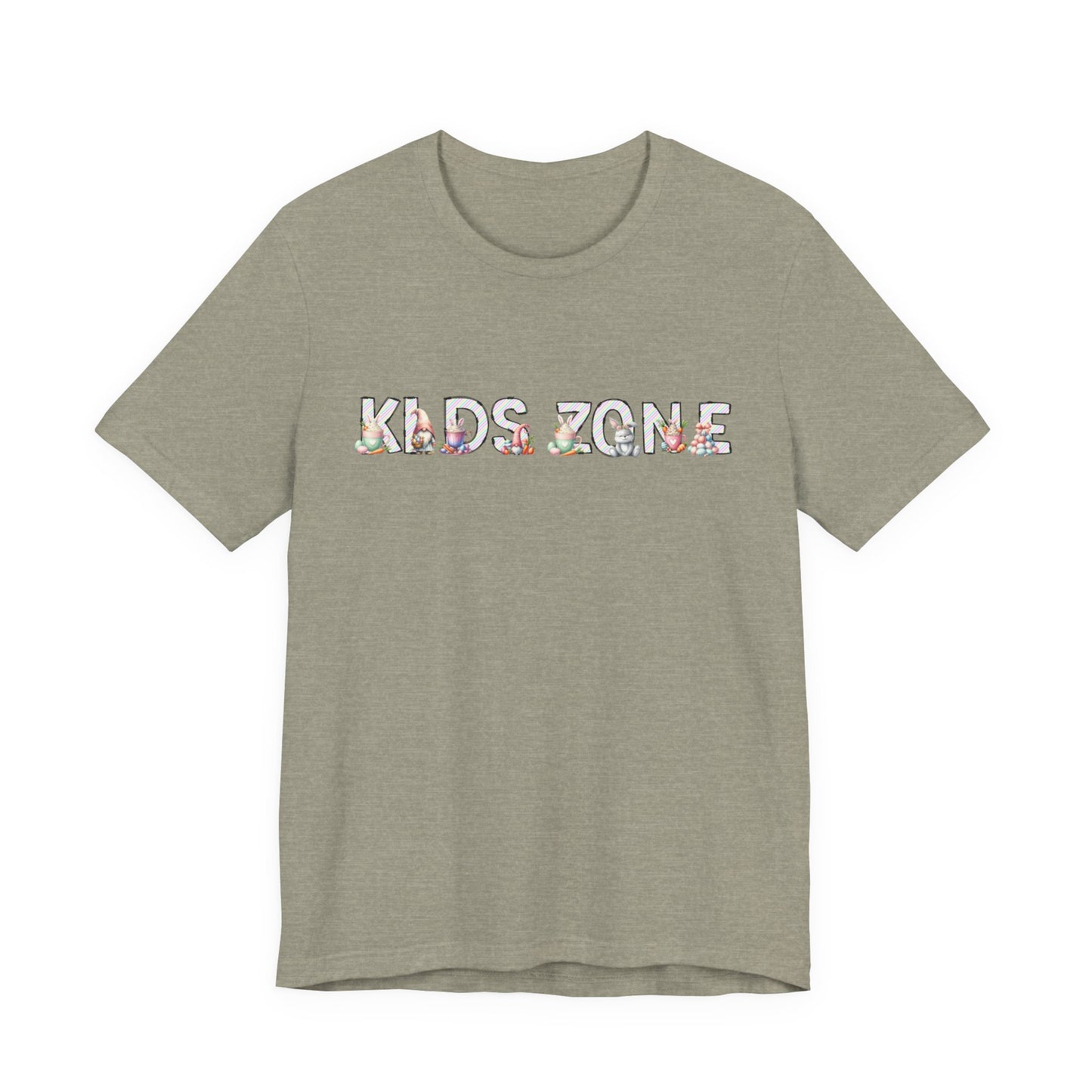 Kids Zone Daycare Easter T-Shirt — Easter Stripes