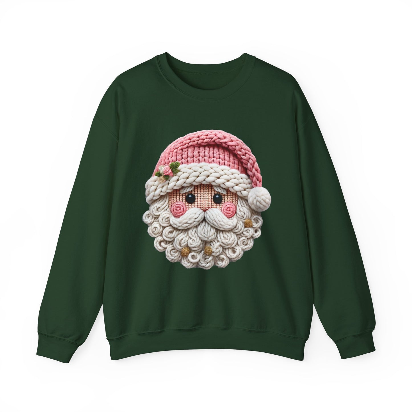 Knit Santa Christmas Crewneck Sweatshirt