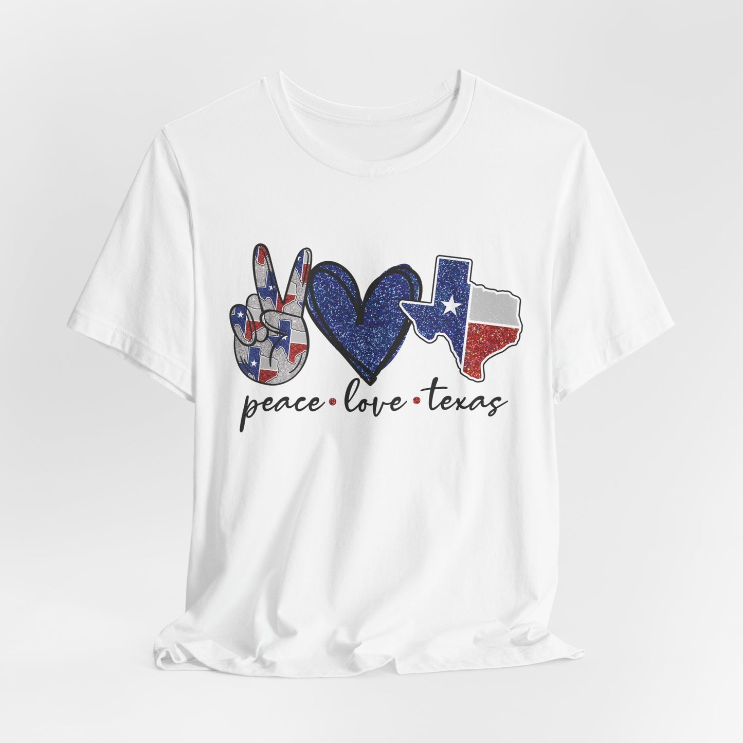 Peace Love Texas State Pride Graphic Tee