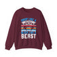 Drop Like a Butterfly, Block Like a Beast Hockey Crewneck Sweatshirt