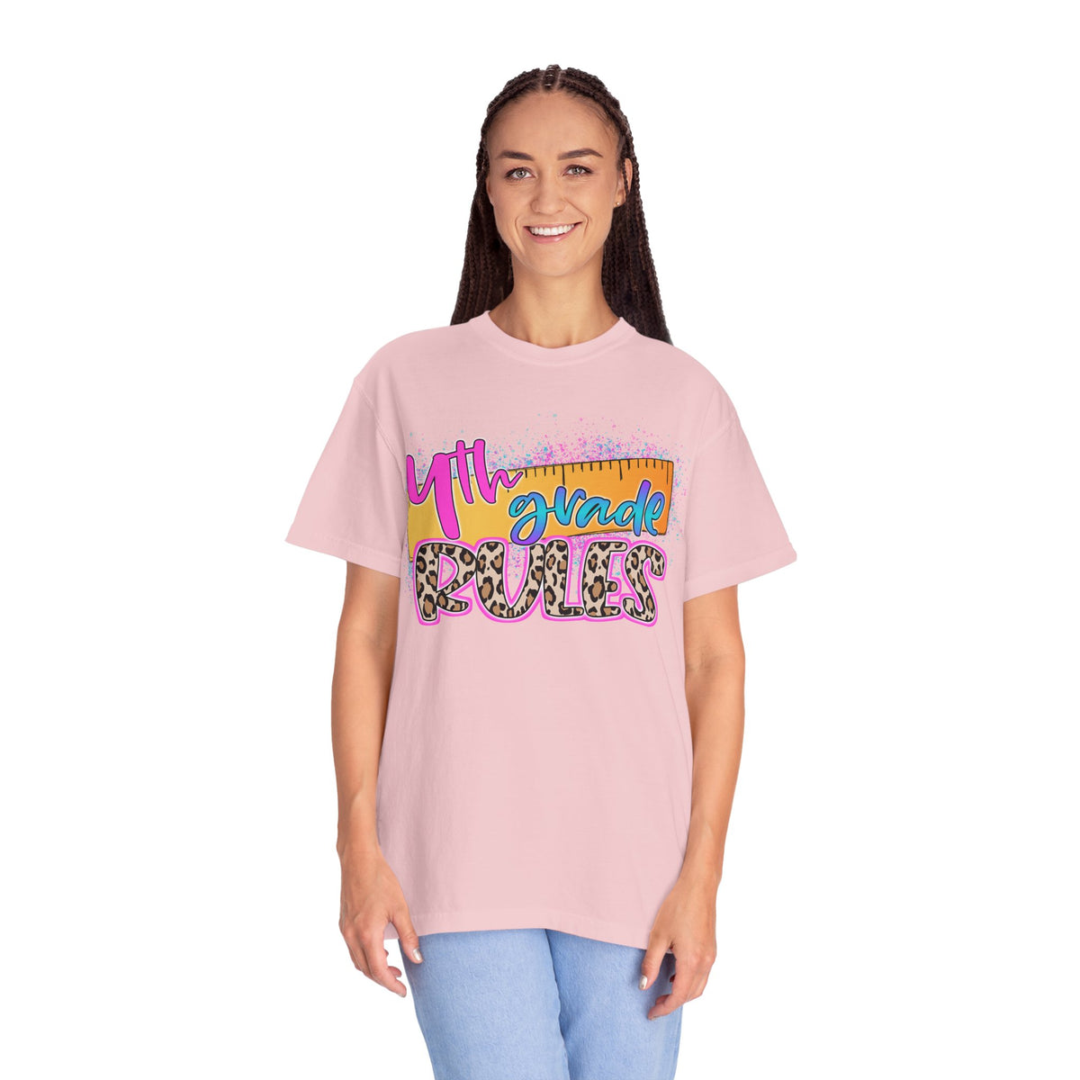 Fourth Grade Rules T-Shirt, Fun Shirt, Unisex Garment-Dyed Tee, Back to School Top, Teacher Gift