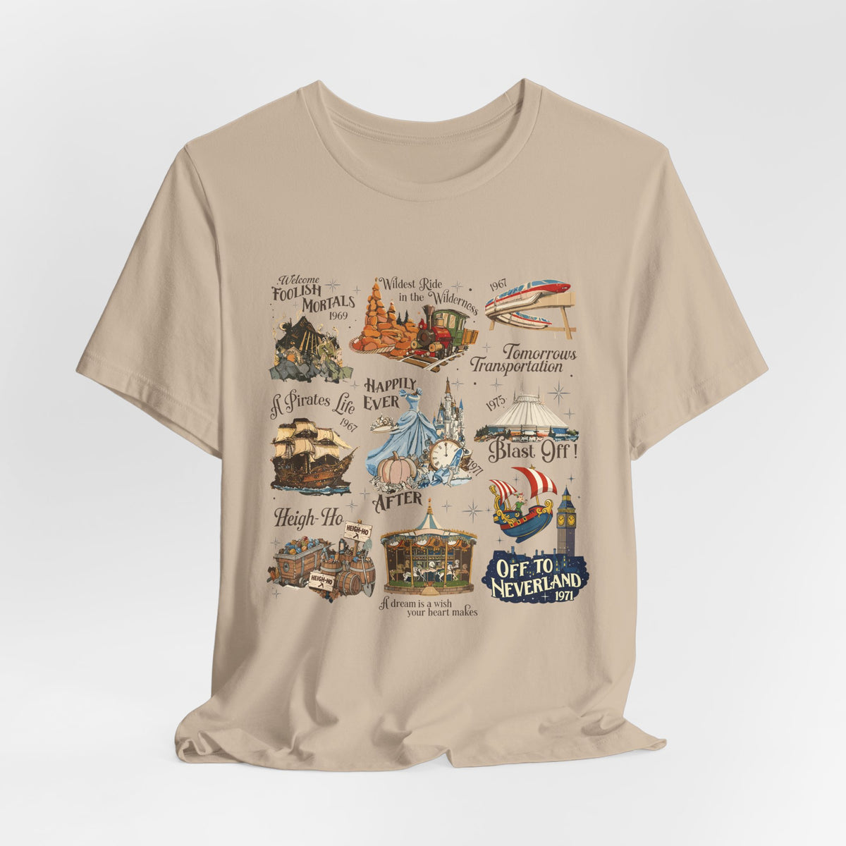 Theme Park Rides T-Shirt — Vintage Attraction Tee