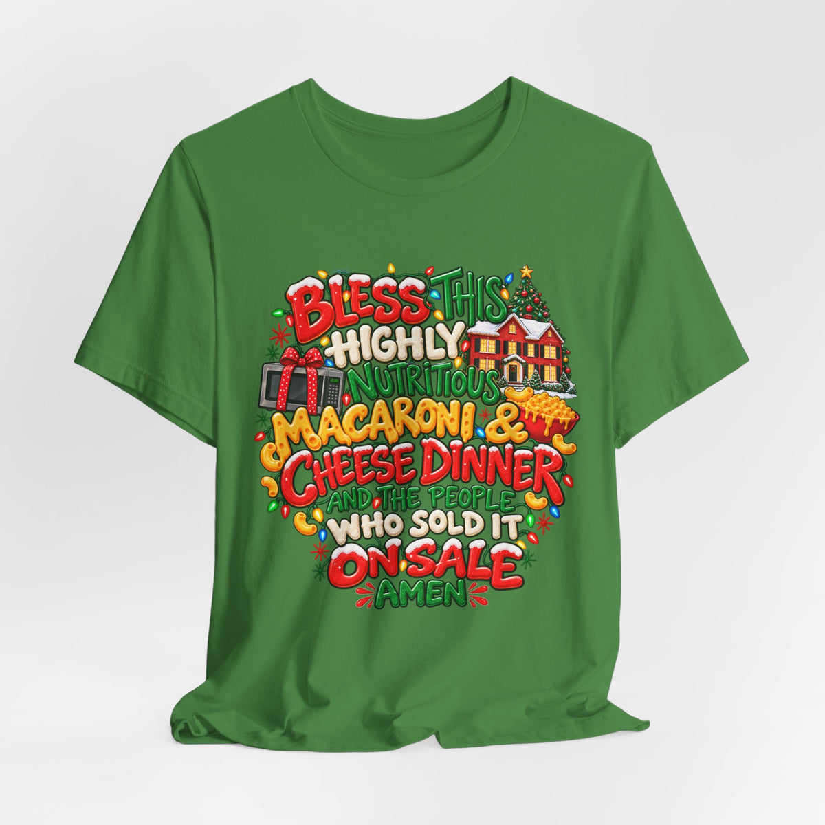 Bless This Highly Nutritious Macaroni & Cheese Dinner - Graphic Holiday Tee