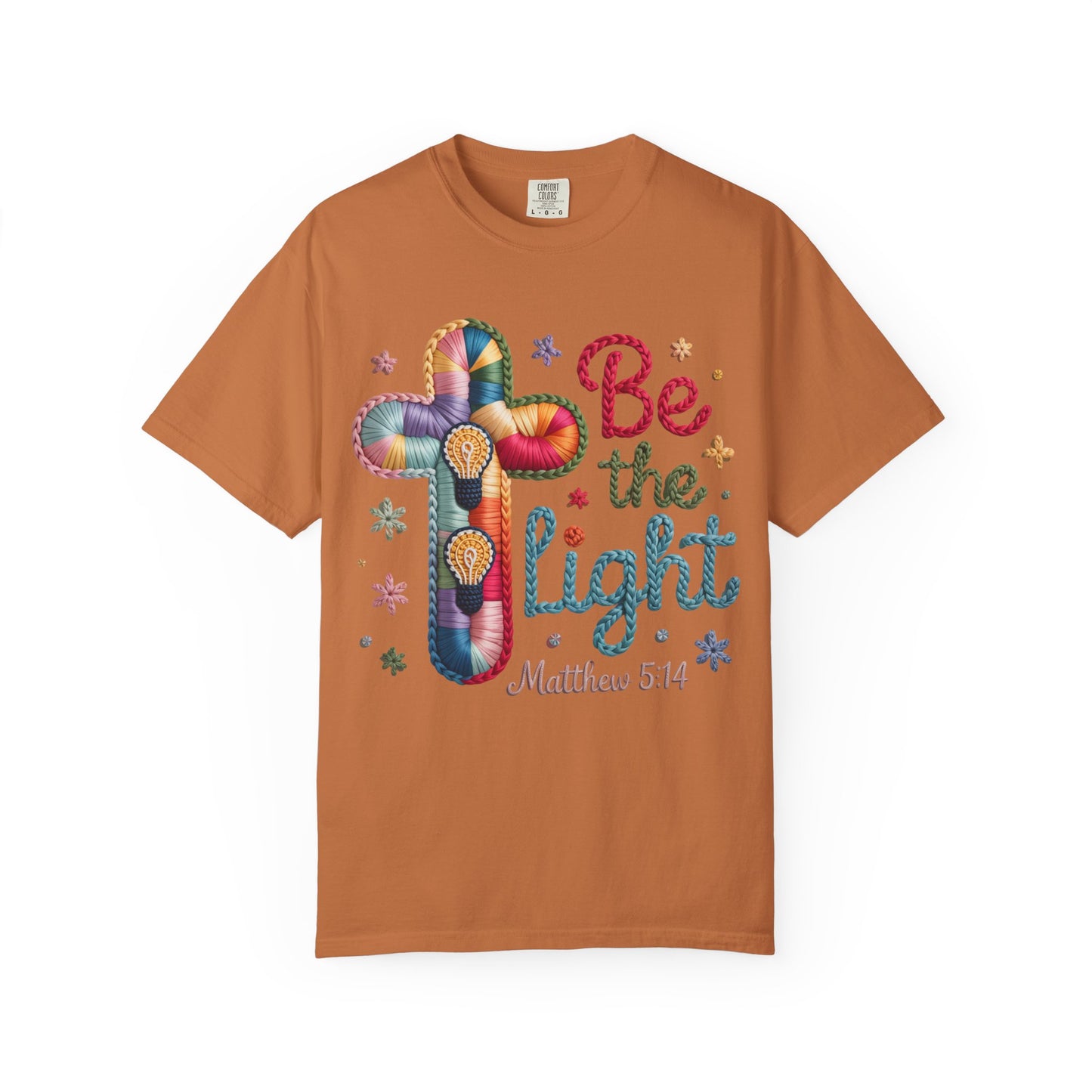 Be the Light T-Shirt — Matthew 5:14 Christian Cross Tee