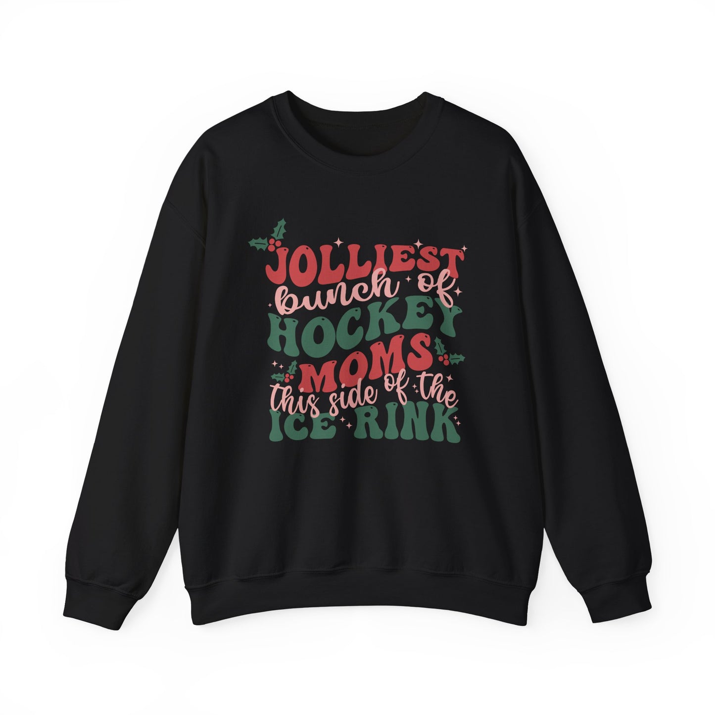 Jolliest Hockey Moms Crewneck Sweatshirt